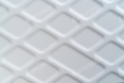 Preview: White relief of the tiles wicker form. High quality seamless realistic texture. Diamond shape