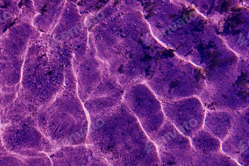 Preview: Caustic pattern of bottom of sea, water and sand texture, toned to Ultra Violet color