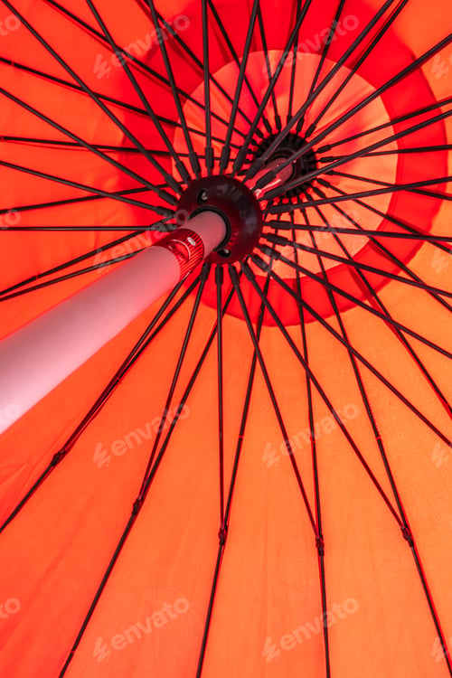 Preview: Red umbrella abstract textures and surface