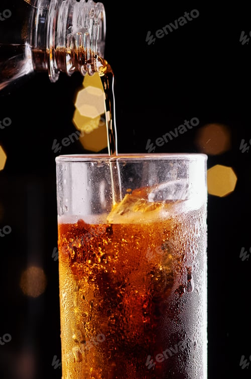 Preview: Pouring to a glass of cold drink
