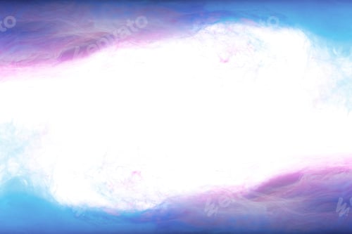 Preview: frame of blue and purple paint splashes, isolated on white