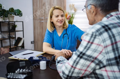 Preview: Compassionate caregiver aids senior patient in need