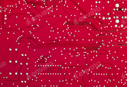 Preview: Red computer circuit