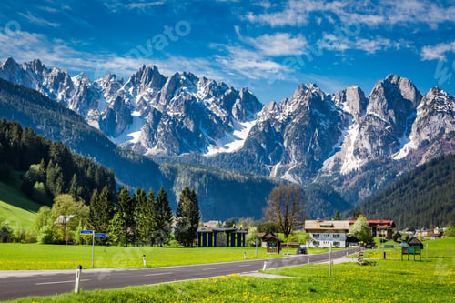 Preview: Beautiful town Gosau in the Alps, Austria