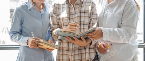 Preview: Distracted from preparing college project happy young laughing diverse classmates having fun