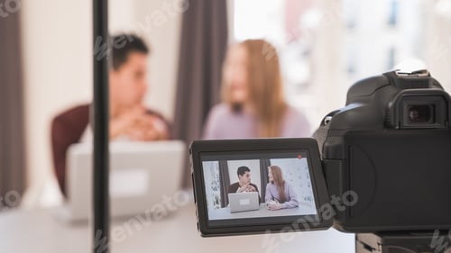 Preview: Online Meeting Being Recorded By Black Camera