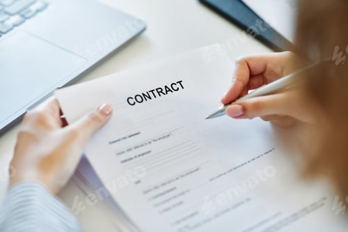 Preview: contract business document person pen signing paper agreement office hand signature sign paperwork