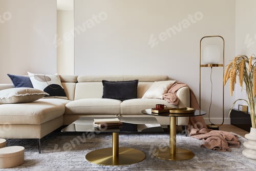 Preview: Creative living room interior composition