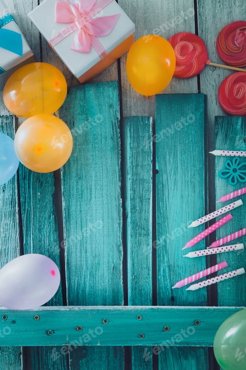 Visualização: Plano de fundo de aniversário