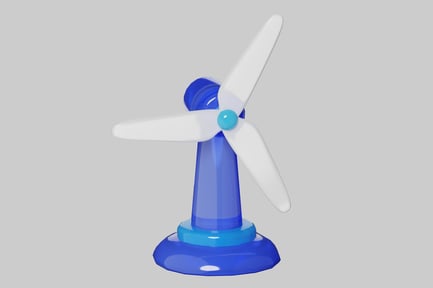 Aperçu: Jouet de bureau Mini éolienne