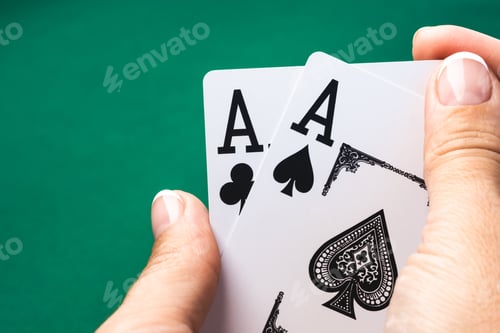 Preview: Playing cards with aces