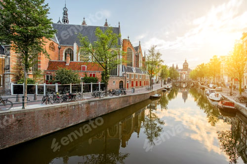 Preview: Amsterdam cityscape view