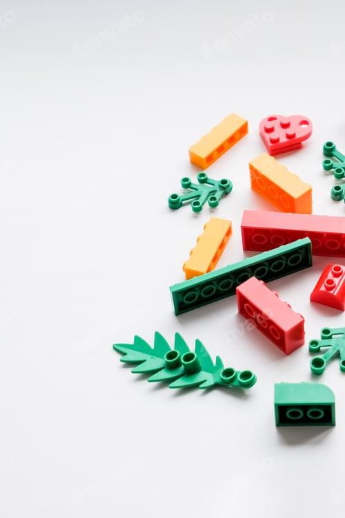 Preview: building sets colorful constructor set for children .Multicolored plastic building blocks of the