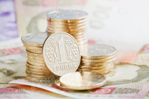 Preview: Financial Background with Ukrainian Money