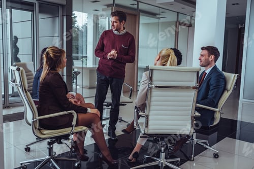Preview: Discussing about corporate ideas together