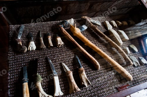 Preview: Working tools of an early civilization in the museum.