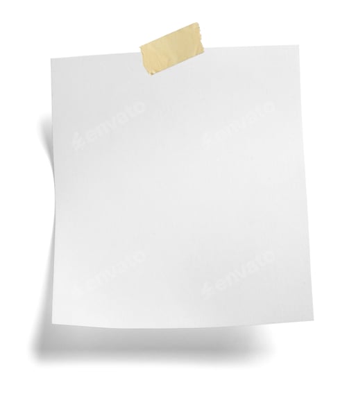 Visualização: mensagem em papel, nota, lembrete, fundo em branco, escritório, negócios, etiqueta de página vazia, fita adesiva