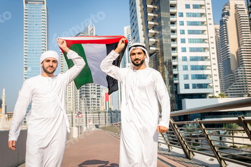 Preview: Two men with kandora in Dubai