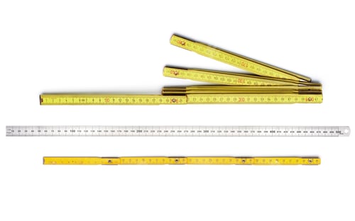 Preview: Set of rulers, yellow and silver