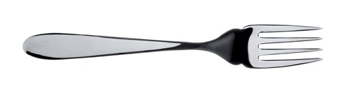 Preview: Silver fork isolated on white background close up