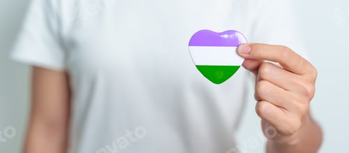 Preview: Queer Pride Day and LGBT pride month concept. purple