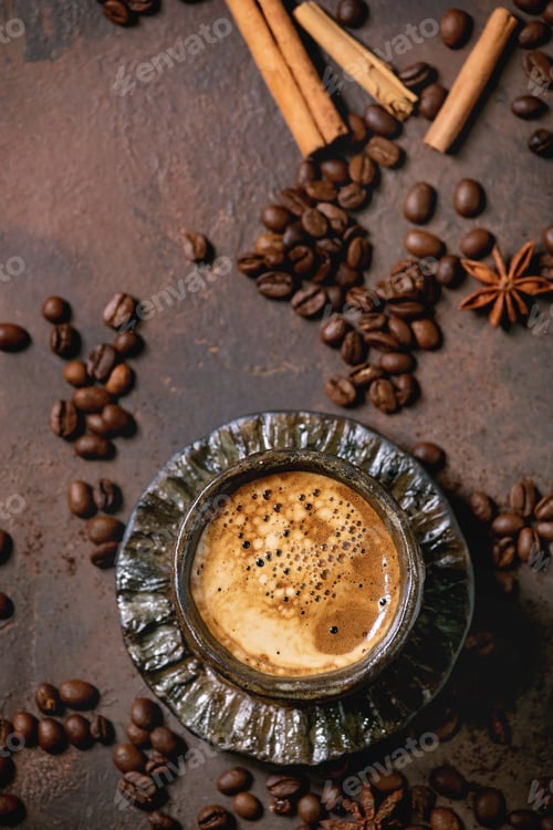 Preview: Black coffee with spices