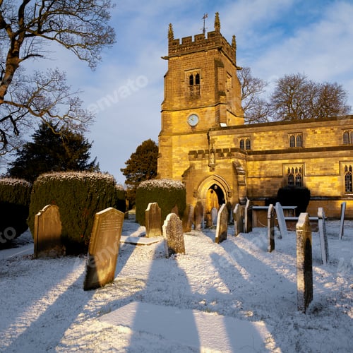 Preview: Parish church in an English village. United Kingdom