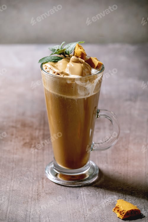 Preview: Dalgona coffee drink