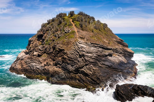 Preview: View of coastal rock formation, Lagoinha, Buzios, Rio de Janeiro, Brazil