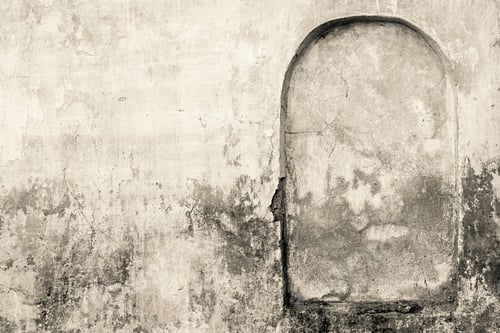 Preview: The Old Plastered Surface Of A Wall Of The Ancient Building With An Architectural Element Of A