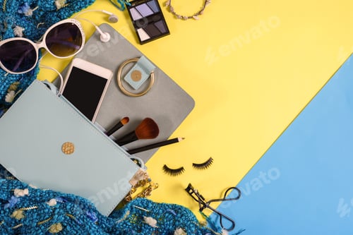 Preview: Fashion woman essentials, cosmetics, makeup accessories