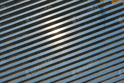 Preview: Aerial view of solar panels