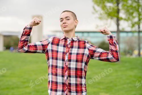 Preview: Happy strong cancer survivor winning the fight for life,