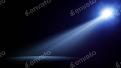 Preview: blue stage light beam background