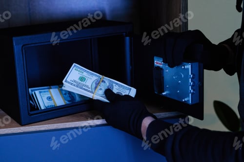 Preview: Unidentified Stealing Money from Safe Inside Office Environment