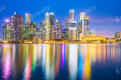 Preview: Singapore - 18 Jan 2019 : Beautiful architecture building landma