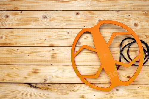 Preview: Search coil of the metal detector top view