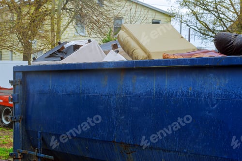 Preview: container Over flowing Dumpsters being full with garbage