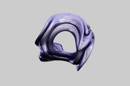Preview: Liquid violet abstract shape