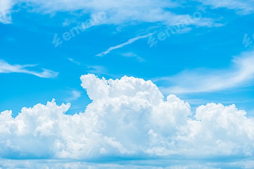 Preview: White clouds in blue sky.