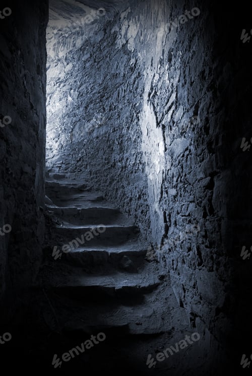 Preview: Stone steps in underground castte