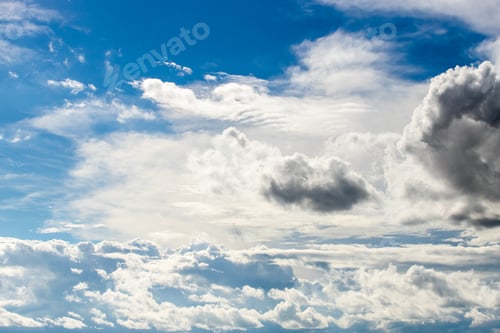 Preview: colorful dramatic sky with cloud at sunset