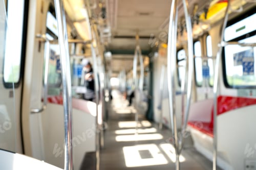 Preview: Blurred background, inside the train
