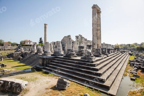 Preview: View of Temple of Apollo in antique city of Didyma, Aydin,Turkey