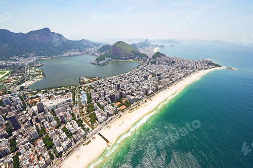 Preview: The beauty of Rio De Janeiro from above. Aerial view of Rio De Janeiro, Brazil.
