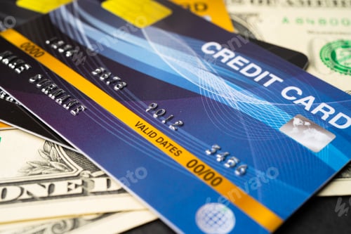 Preview: Credit card model on US dollar banknotes, Finance development, Banking Account