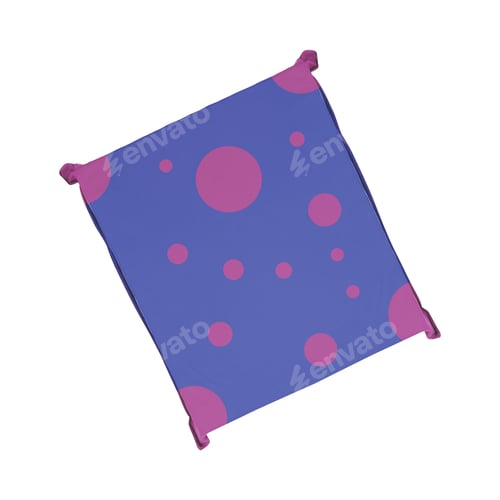 Preview: blue pillow isolated on white