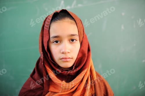 Preview: Muslim Girl With Hijab In School