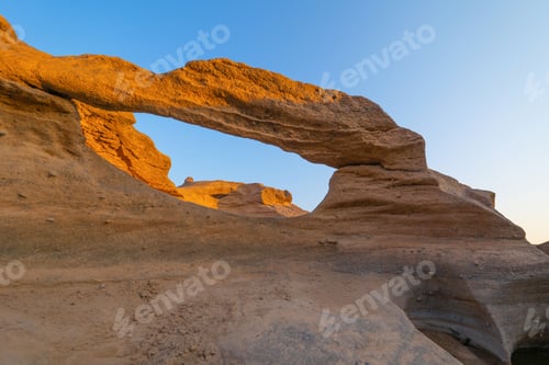 Preview: Sam Phan Bok, Ubon Ratchathani, Thailand. Dry rock in the Mekong River with mountain hills. Nature