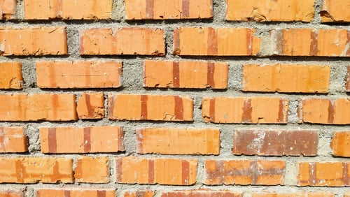 Visualização: fundo de pedra de parede de cimento. Panorama: fundo de textura de parede de tijolo vermelho, textura de parede de tijolo para int